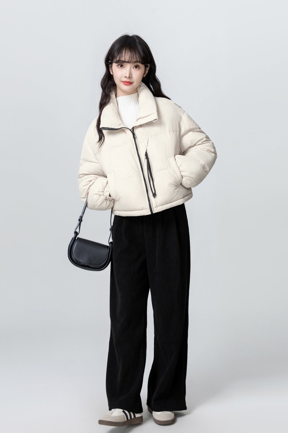 Short Collar Warm Puffer Jacket