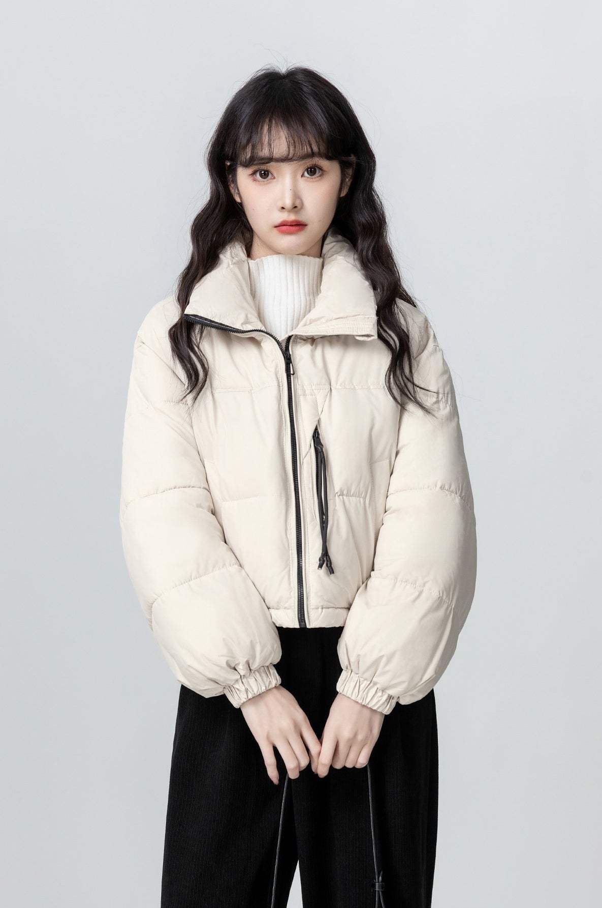 Short Collar Warm Puffer Jacket