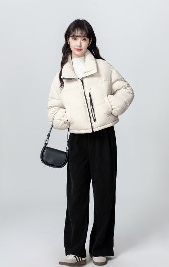 Short Collar Warm Puffer Jacket