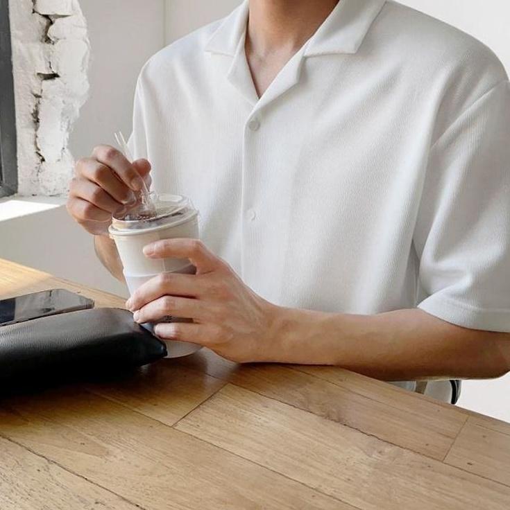 Short Sleeve Cuban Collar Shirt
