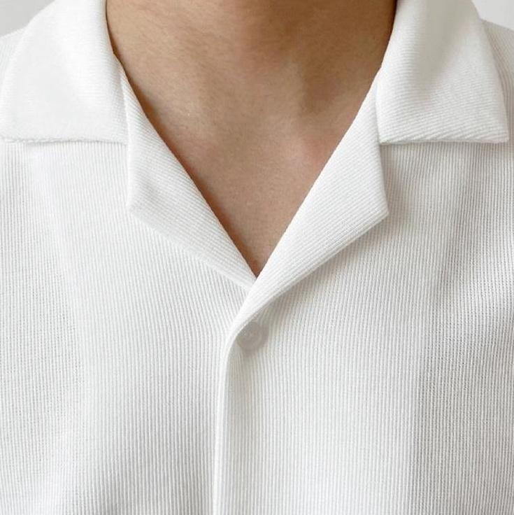 Short Sleeve Cuban Collar Shirt