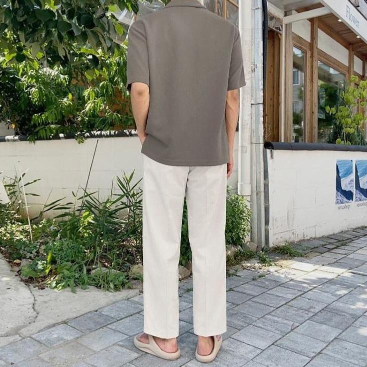 Short Sleeve Cuban Collar Shirt