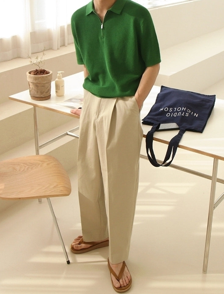 Short Sleeve Loose Polo Shirt