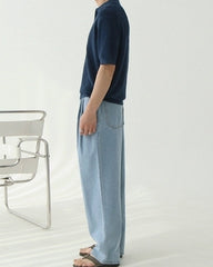 Short Sleeve Loose Polo Shirt