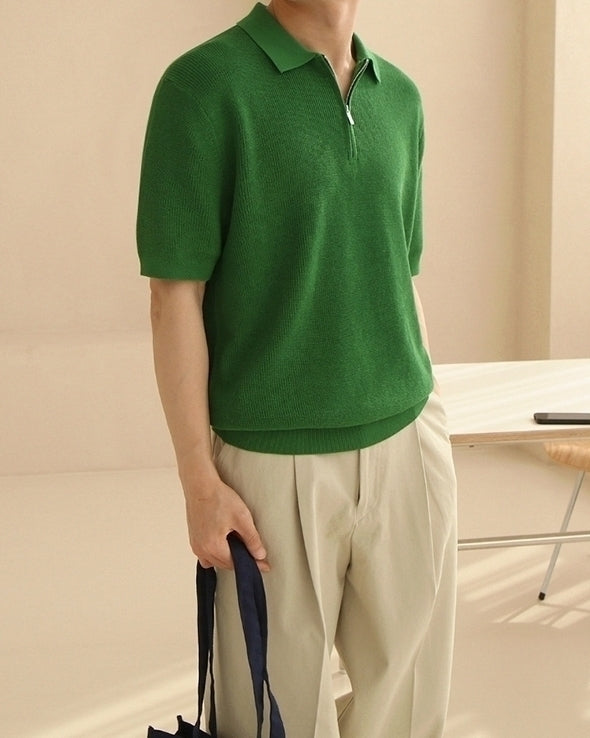 Short Sleeve Loose Polo Shirt