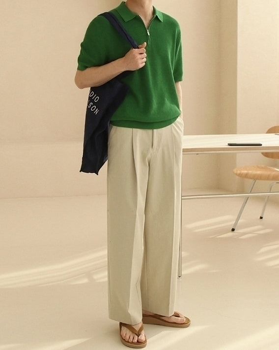 Short Sleeve Loose Polo Shirt