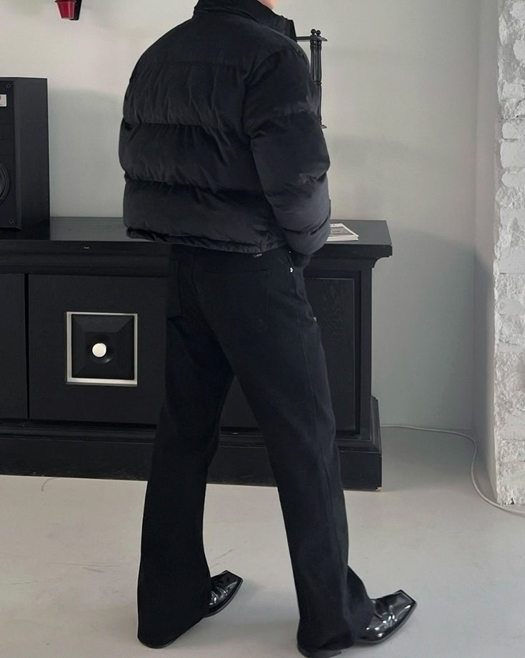 Short Stand Collar Padded Jacket