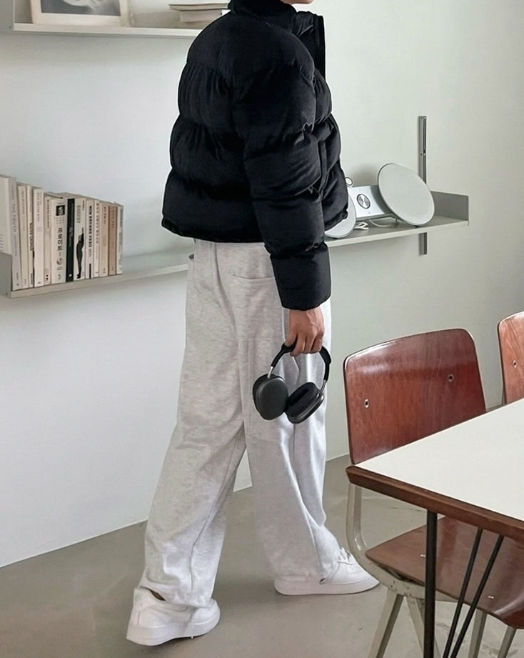 Short Stand Collar Padded Jacket