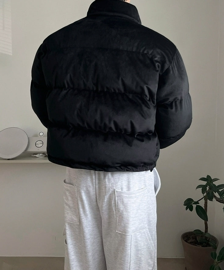 Short Stand Collar Padded Jacket