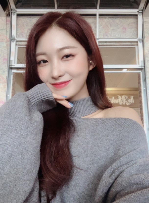 Grey One Shoulder Cut Turtleneck Sweater
