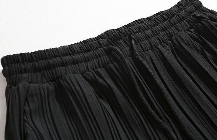 Silk Casual Wideleg Trousers
