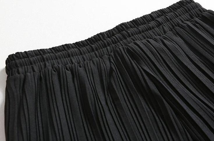 Silk Casual Wideleg Trousers