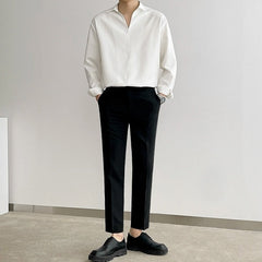 Silky Vneck Long Sleeve Shirt