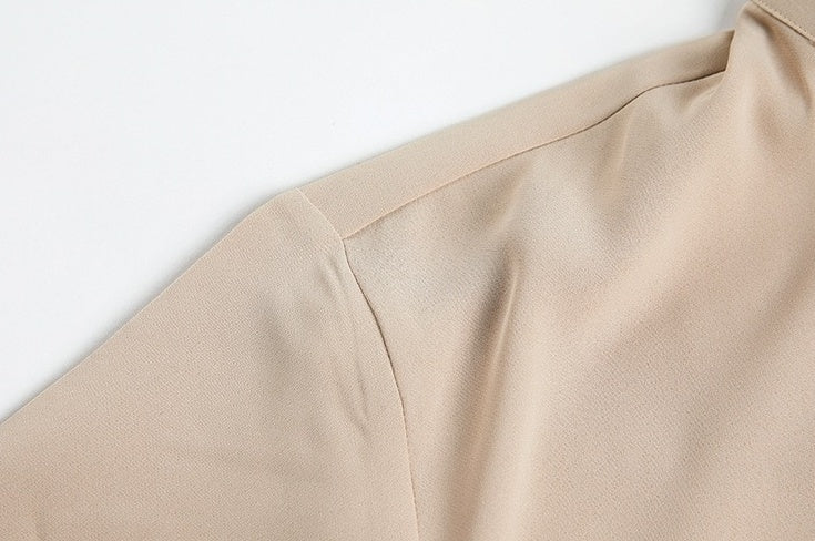 Silky Vneck Long Sleeve Shirt