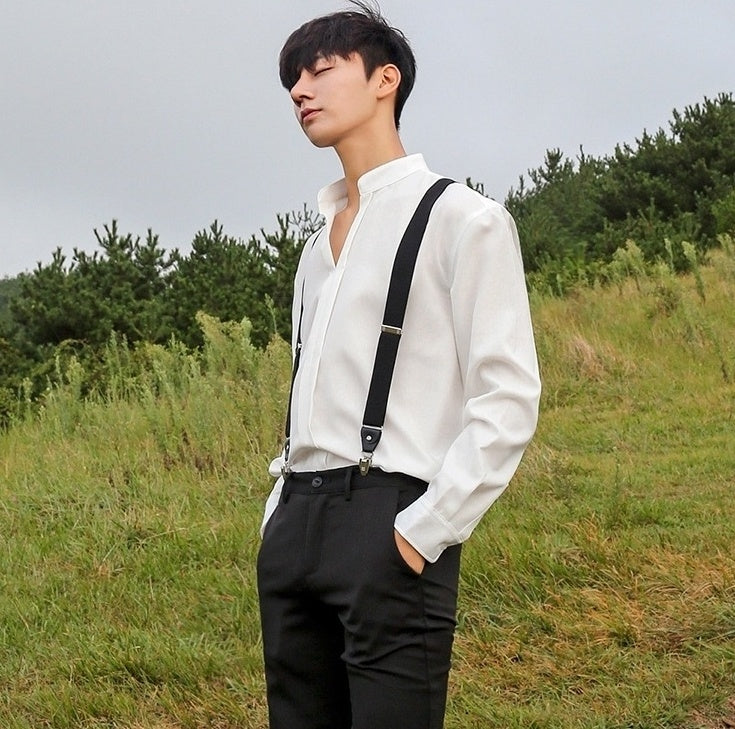 Silky Vneck Long Sleeve Shirt