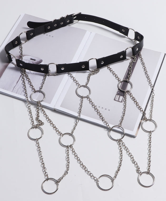 Silver Chain Half Skirt Belt