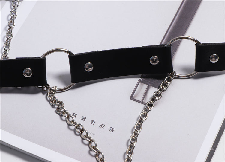 Silver Chain Half Skirt Belt