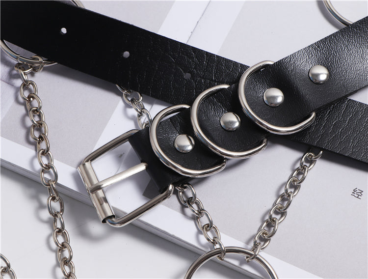 Silver Chain Half Skirt Belt