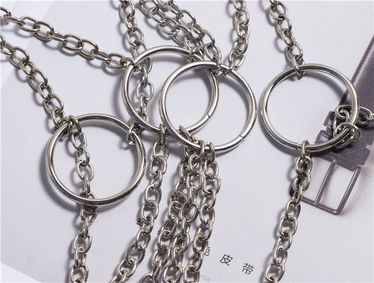 Silver Chain Half Skirt Belt
