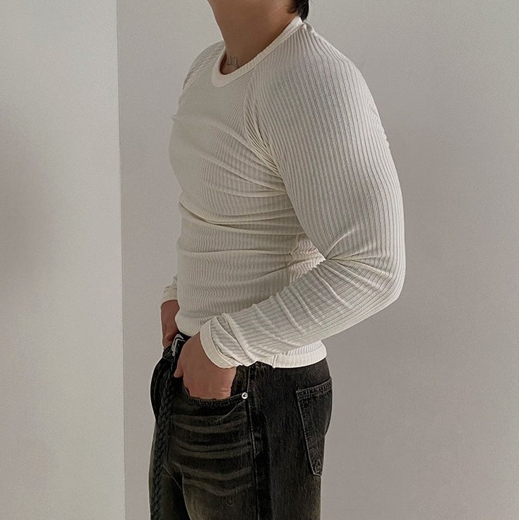 Simple Long Sleeve Crewneck Tee