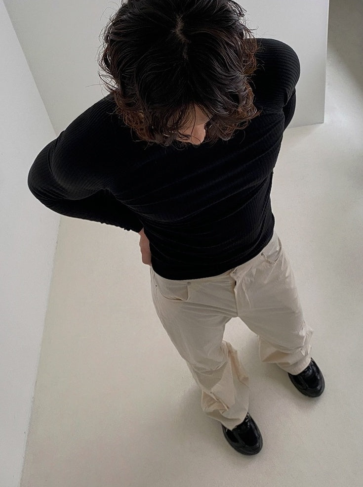 Simple Long Sleeve Crewneck Tee