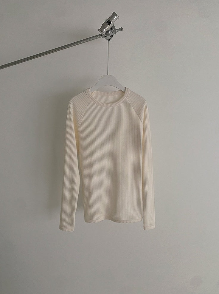 Simple Long Sleeve Crewneck Tee