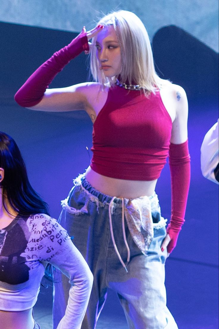 Red Turtleneck Top With Arm Sleeves