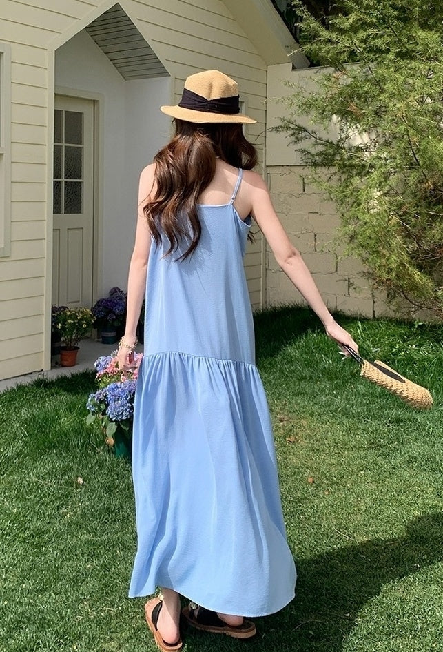 Sleeveless Shirt Dress Fashion Casual Two Piece Set