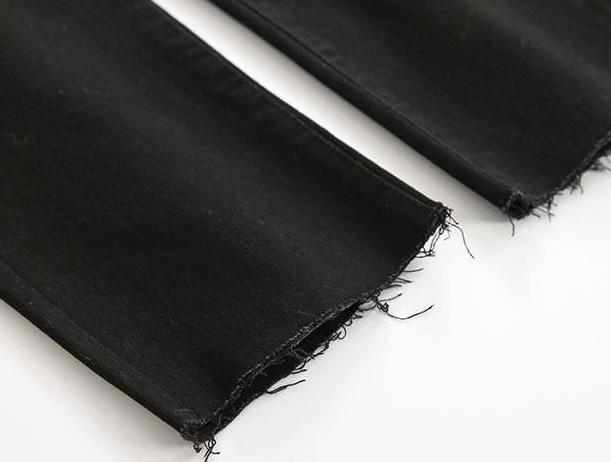 Slim Black Denim Pants With Stretch