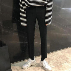 Slim Fit Black Dress Pants