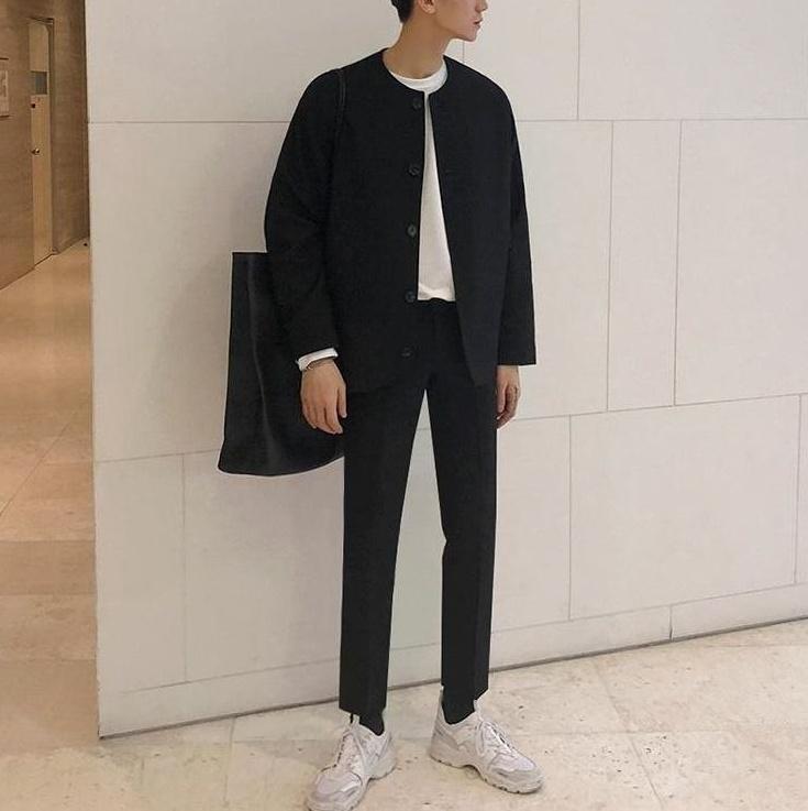 Slim Fit Black Dress Pants
