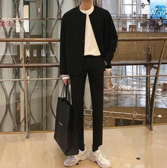 Slim Fit Black Dress Pants