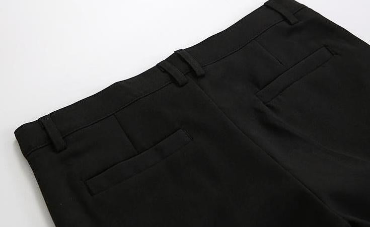 Slim Fit Black Dress Pants