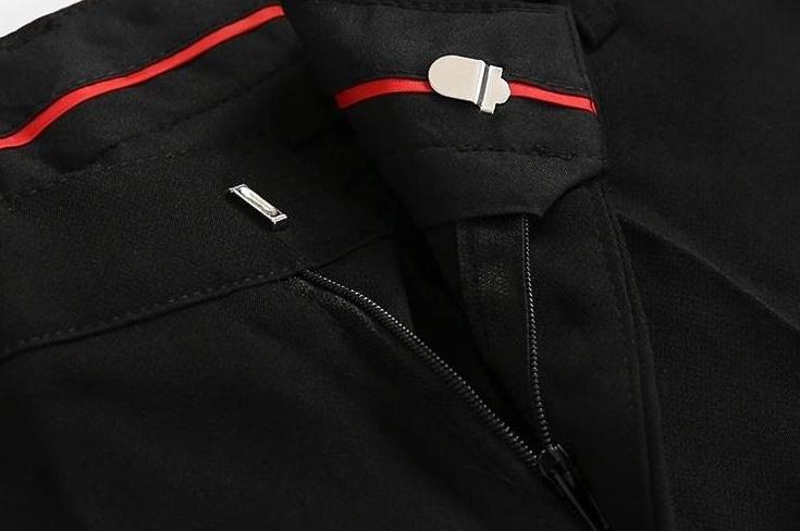Slim Fit Black Dress Pants