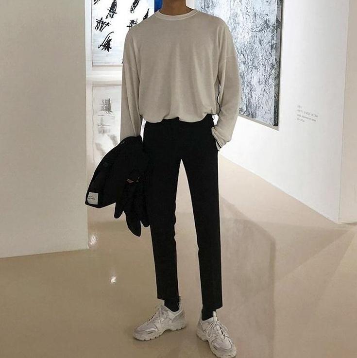 Slim Fit Black Dress Pants