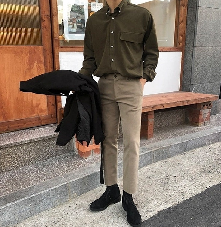 Slim Fit Casual Trousers