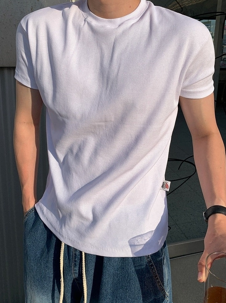 Slim Fit Short Sleeve Clean Style T Shirt