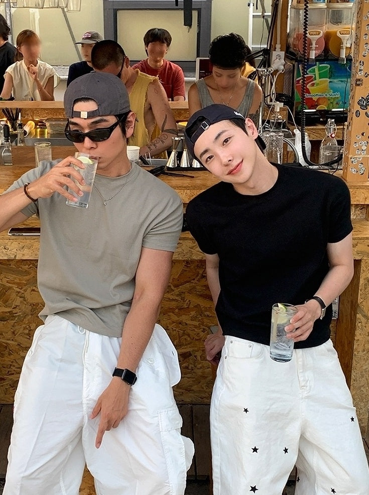 Slim Fit Short Sleeve Clean Style T Shirt