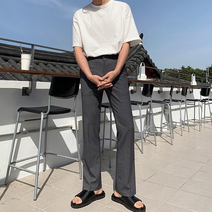Slim Fit Summer Flare Trousers