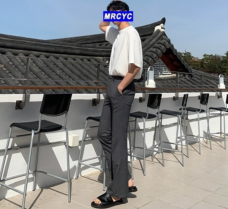 Slim Fit Summer Flare Trousers