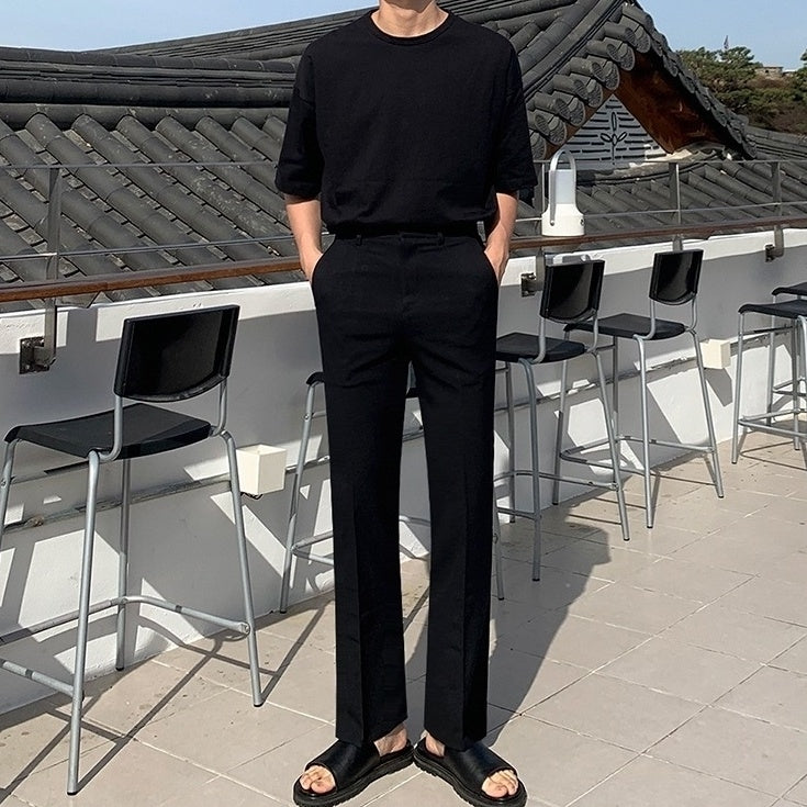 Slim Fit Summer Flare Trousers