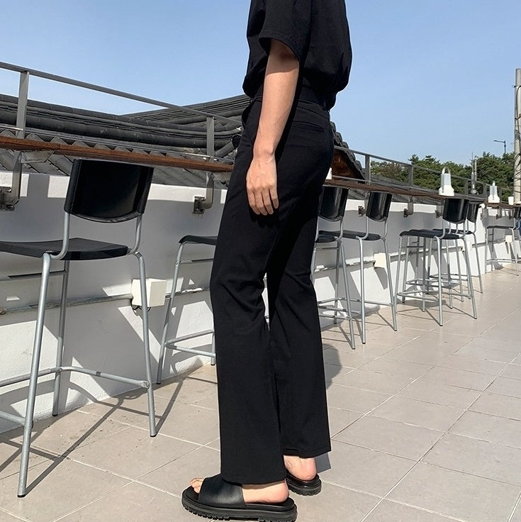 Slim Fit Summer Flare Trousers