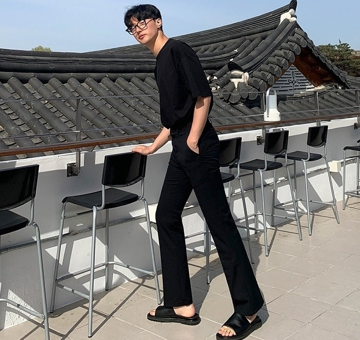 Slim Fit Summer Flare Trousers