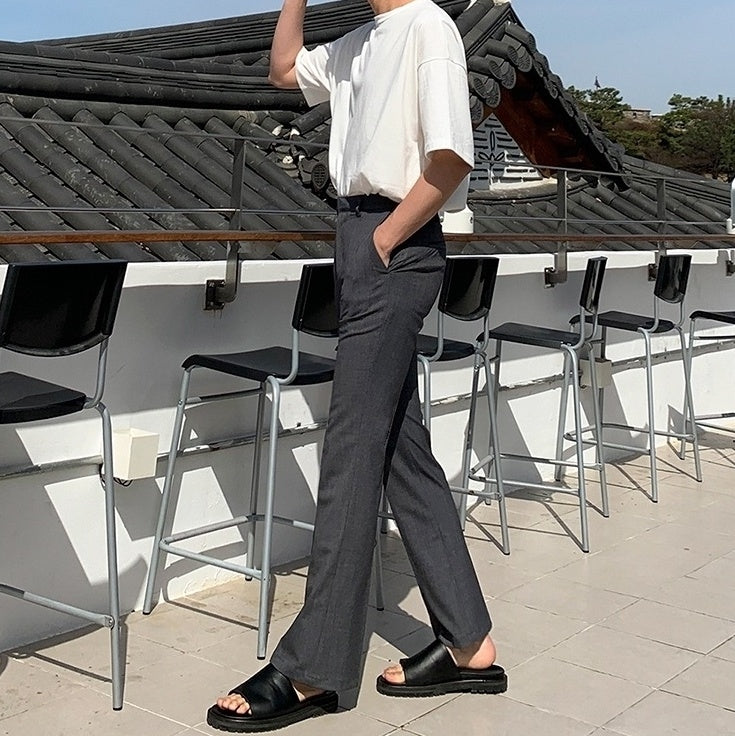 Slim Fit Summer Flare Trousers