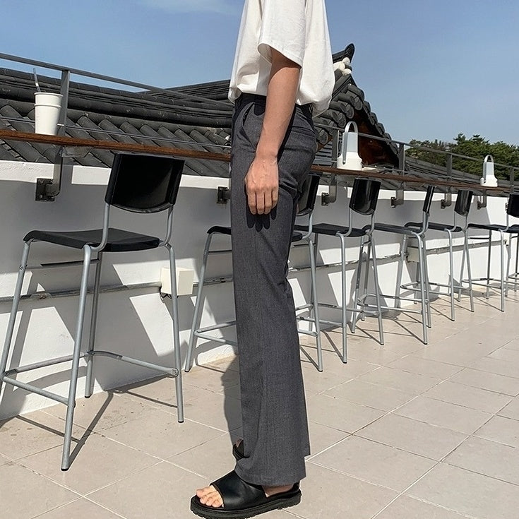 Slim Fit Summer Flare Trousers