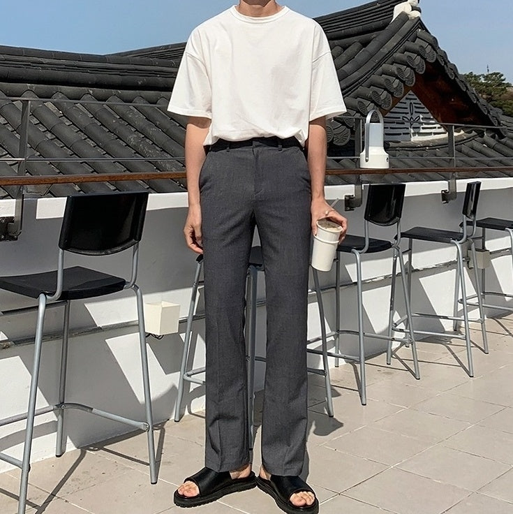 Slim Fit Summer Flare Trousers