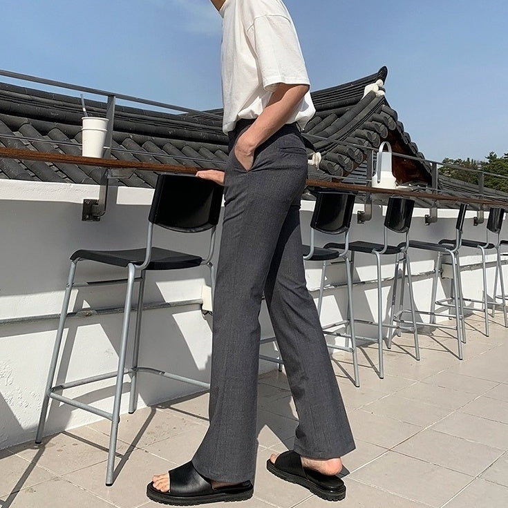 Slim Fit Summer Flare Trousers