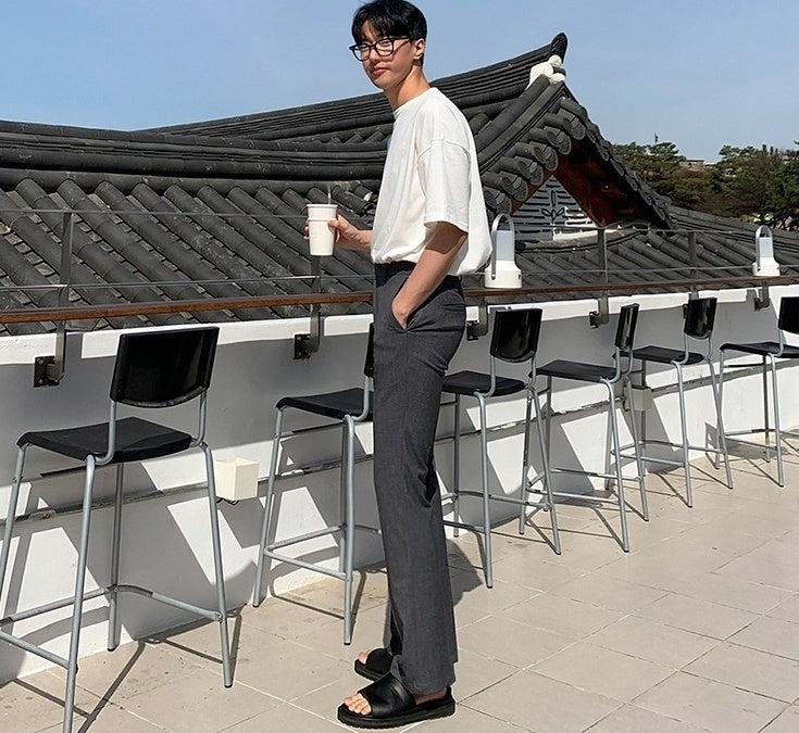 Slim Fit Summer Flare Trousers