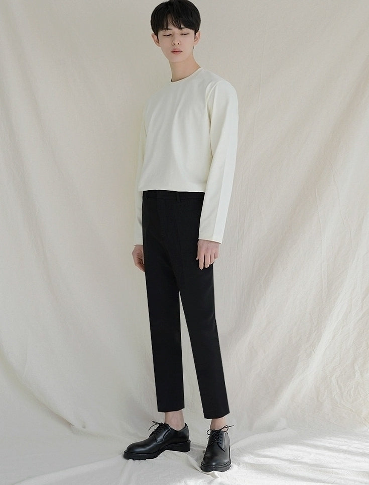 Slim Fit Tapered Suit Pants Wrinkle Free