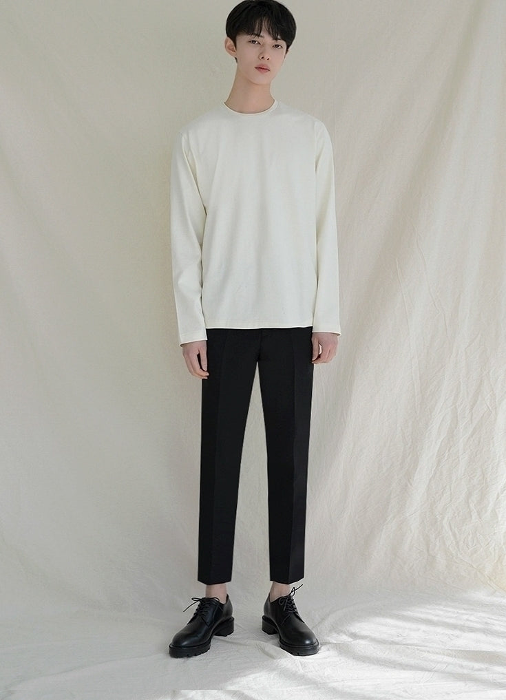 Slim Fit Tapered Suit Pants Wrinkle Free